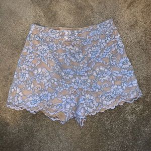 DVF lace shorts